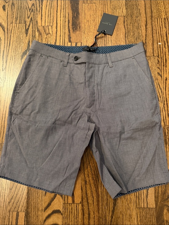 Ted Baker Other - NWT Ted Baker Slate Gray Men's Flat Front Shorts